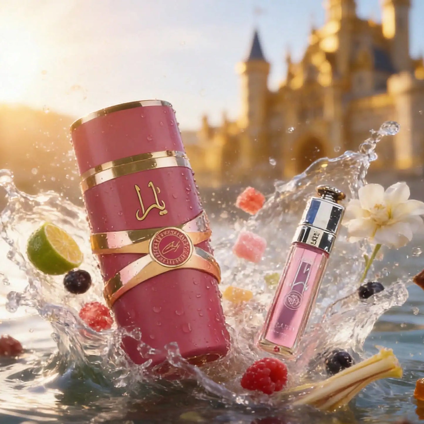 Lattafa Yara Candy Parfum Gourmand Fruité Eau de Parfum 30ML + Lip Gloss 4ML Femme