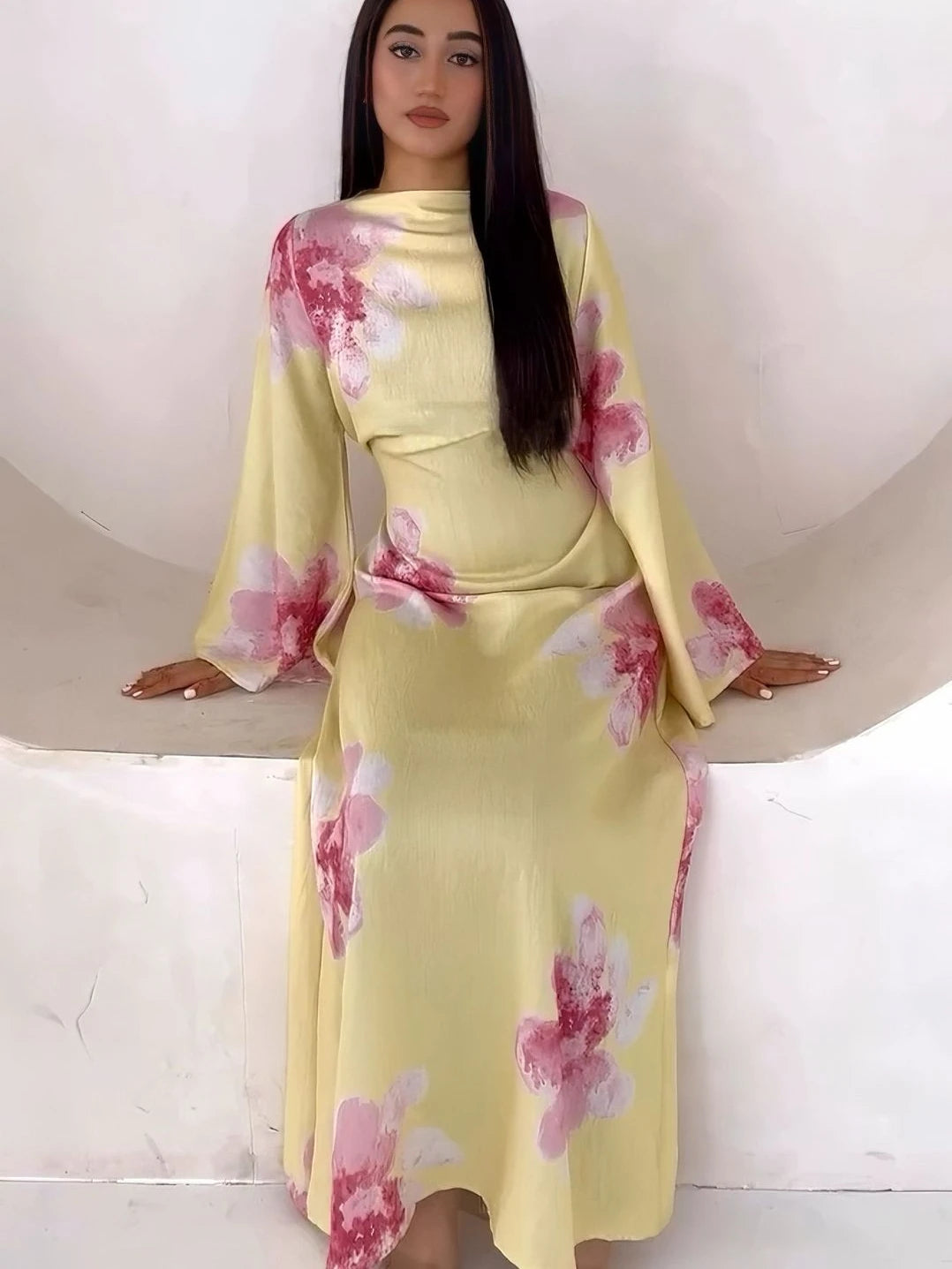 Abaya Robe de soirée imprimée Jalabiya dubaï Caftan