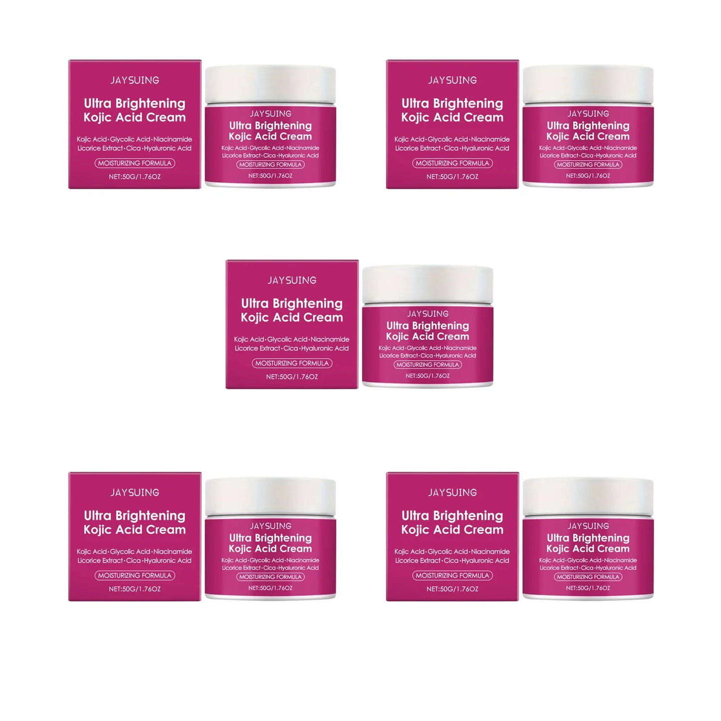 La crème hydratante à l'acide kojique hydrate la peau, pour le visage 50g