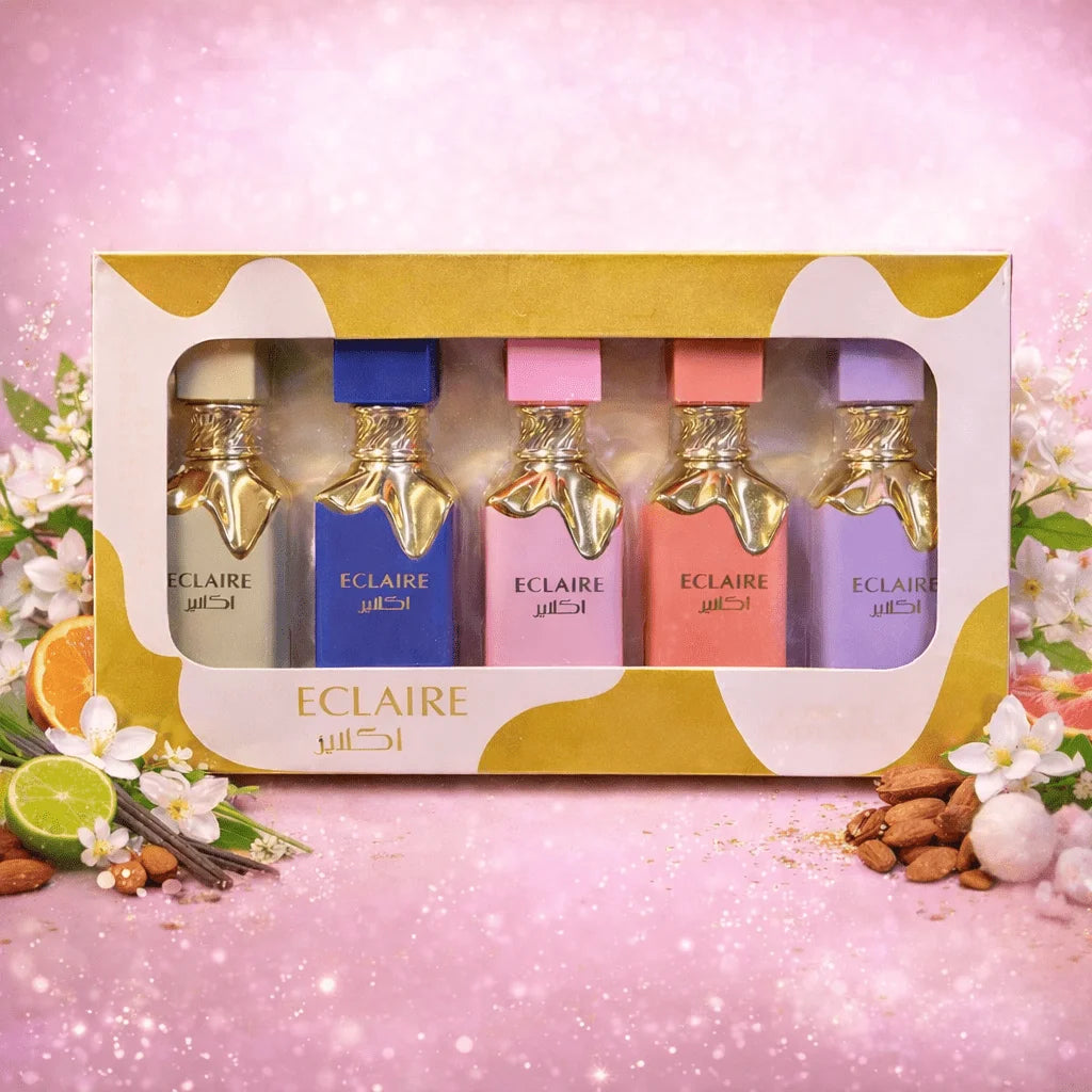 Lattafa ECLAIRE Coffret Cadeau Parfum Femme, 5 Parfums Eau de Parfum 30 ml