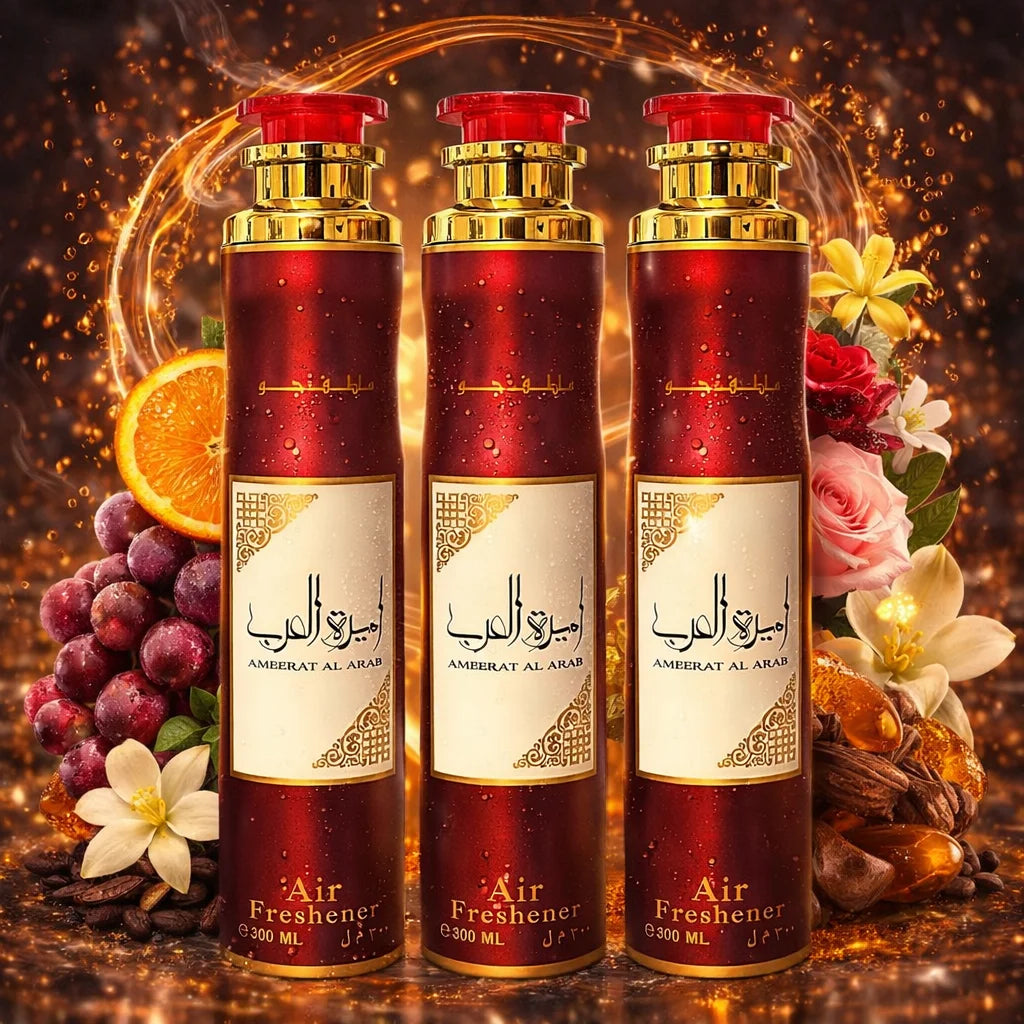 AMEERAT AL ARAB ROUGE – SPRAY D’AMBIANCE 300ML