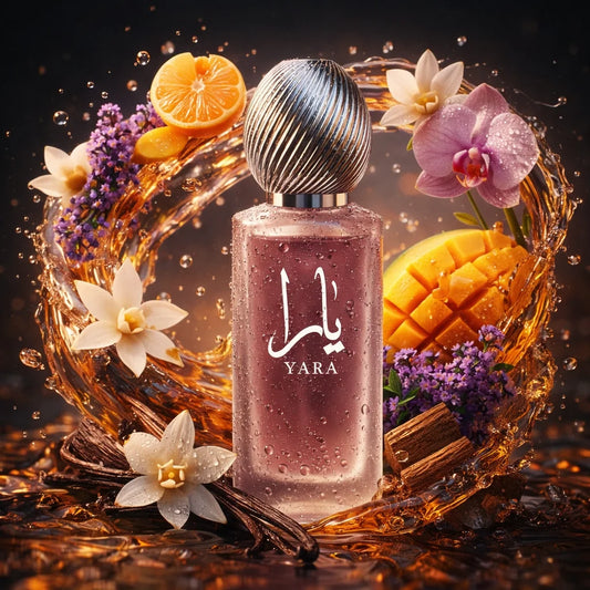 Lattafa YARA Fresh Hair Mist 50ml – Brume Capillaire Parfumée Vanille Musc Fleurs Exotiques