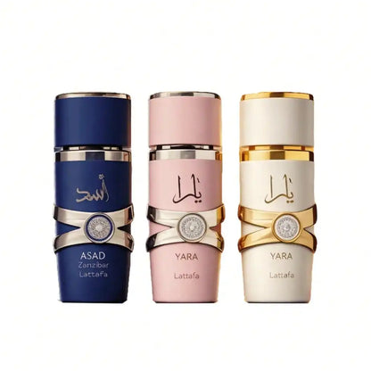Lattafa Asad Zanzibar & Yara Coffret Parfum Oriental 3×35 ml Eau de Parfum Unisex