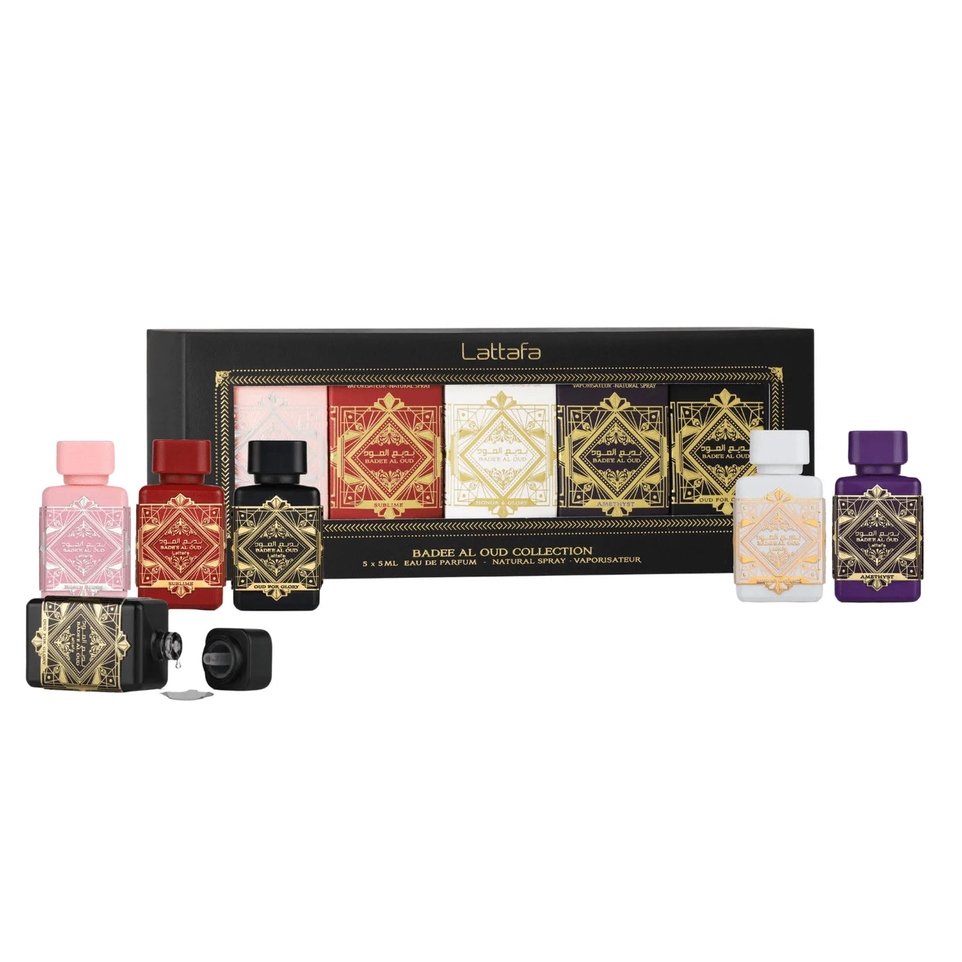 LATTAFA - Badee Al Oud Collection – Coffret 5 x 5ML Eau de Parfum – Unisexe