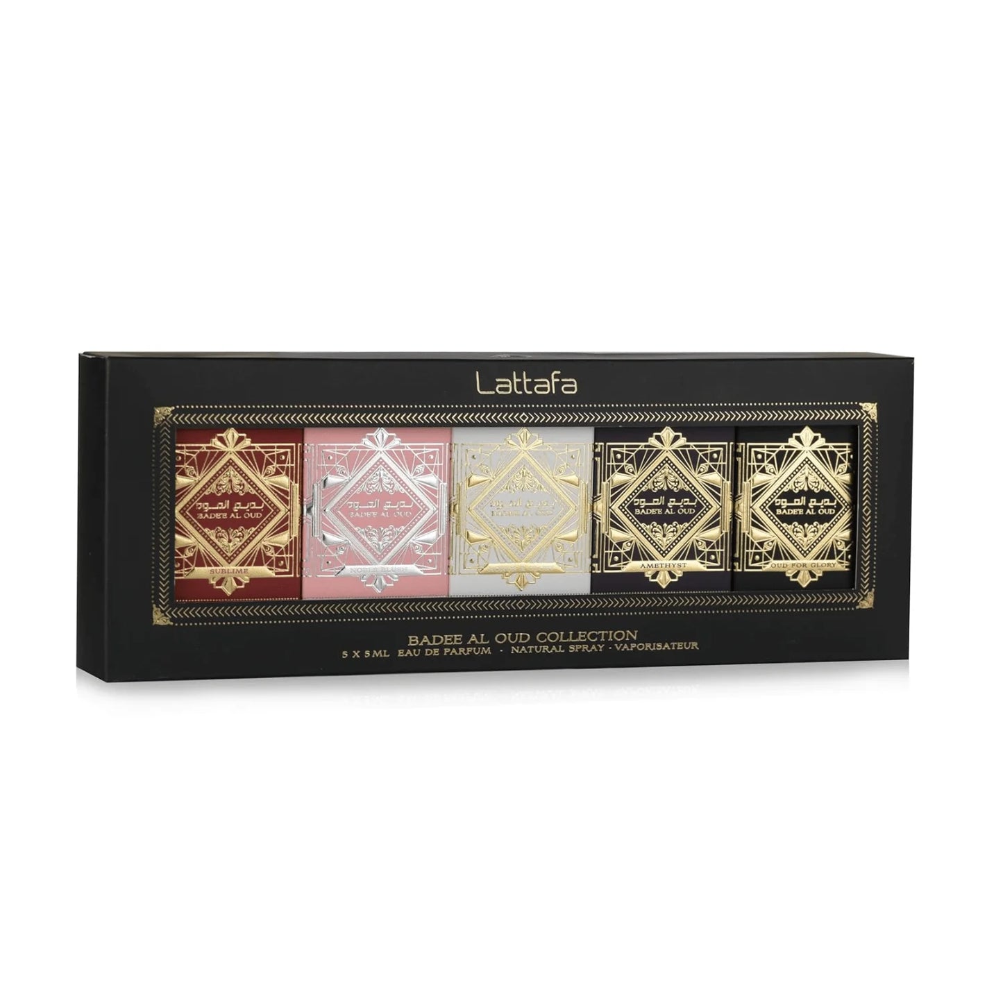 LATTAFA - Badee Al Oud Collection – Coffret 5 x 5ML Eau de Parfum – Unisexe