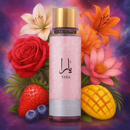 Yara Brume Parfumée 250 ml – Brume Corporelle Florale & Fruitée