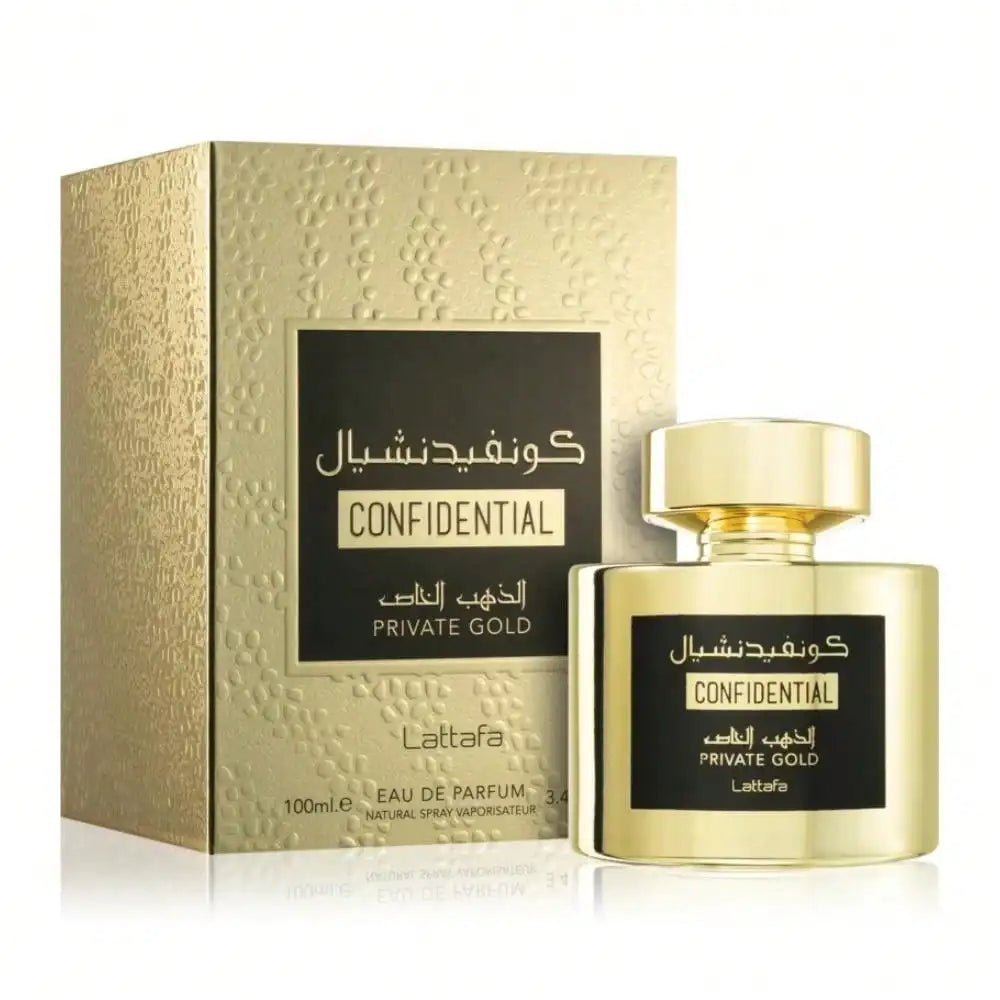Lattafa - Confidential Private Gold 100ml Eau de parfum unisexe