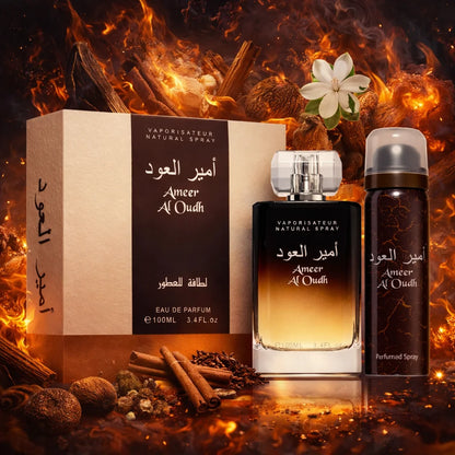 Lattafa Ameer Al Oudh 100ML  coffret cadeau eau de parfum mixte
