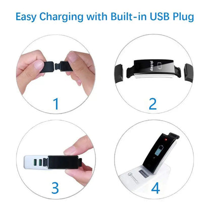 Bracelet de sport intelligent pour hommes et femmes, podomètre,