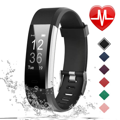 Bracelet de sport intelligent pour hommes et femmes, podomètre,
