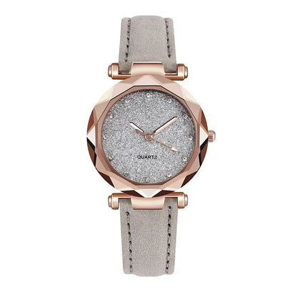 Montre-bracelet ciel étoilé avec biscuits pour femme
