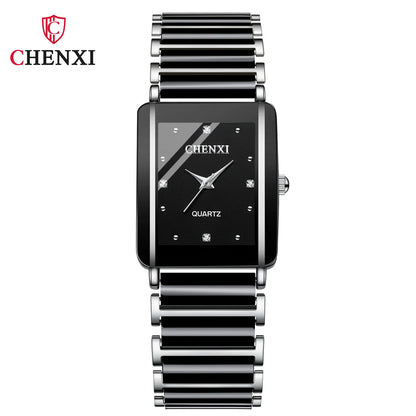 CHENXI 104A Top marque de luxe Couple montre hommes et femmes Imitation bracelet en céramique exquise Date montres relojes para damas