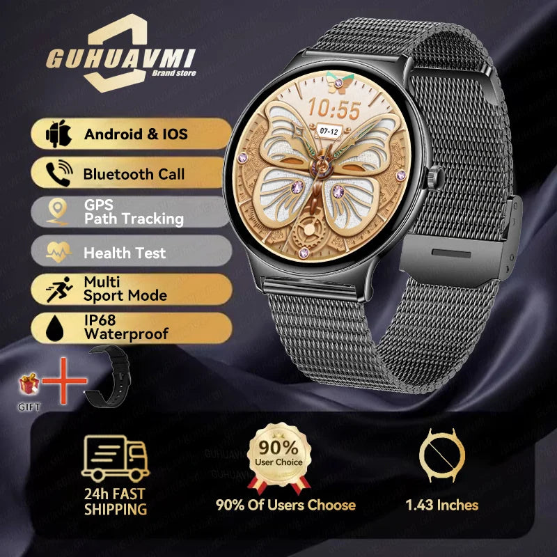 2025 nouvelle montre intelligente pour les femmes cadeau 1.43 pouces