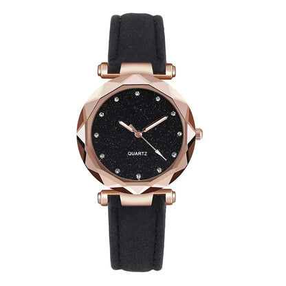 Montre-bracelet ciel étoilé avec biscuits pour femme