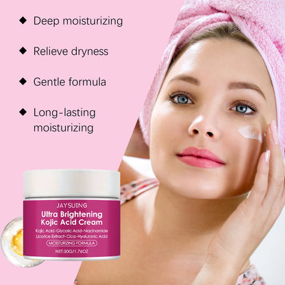 La crème hydratante à l'acide kojique hydrate la peau, pour le visage 50g