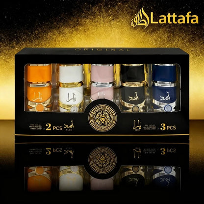 Lattafa ASAD & Yara 5x30ml luxe Oud Musk cadeau romantique