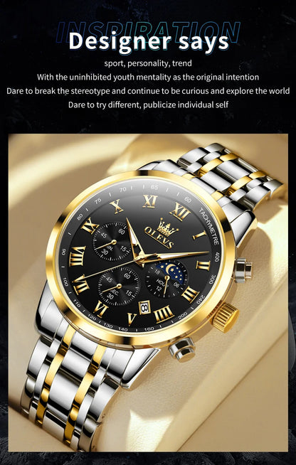 OLEVS 5529 Top marque de luxe montre pour hommes étanche lumineux