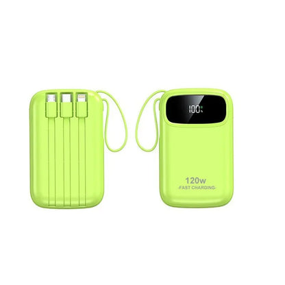 Batterie externe à charge super rapide 120W, nouvelle batterie externe de grande capacité 20000mAh avec câble