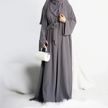 Ensemble de luxe pour femmes, Abaya ouverte, Kaftan, Dubaï, Turquie