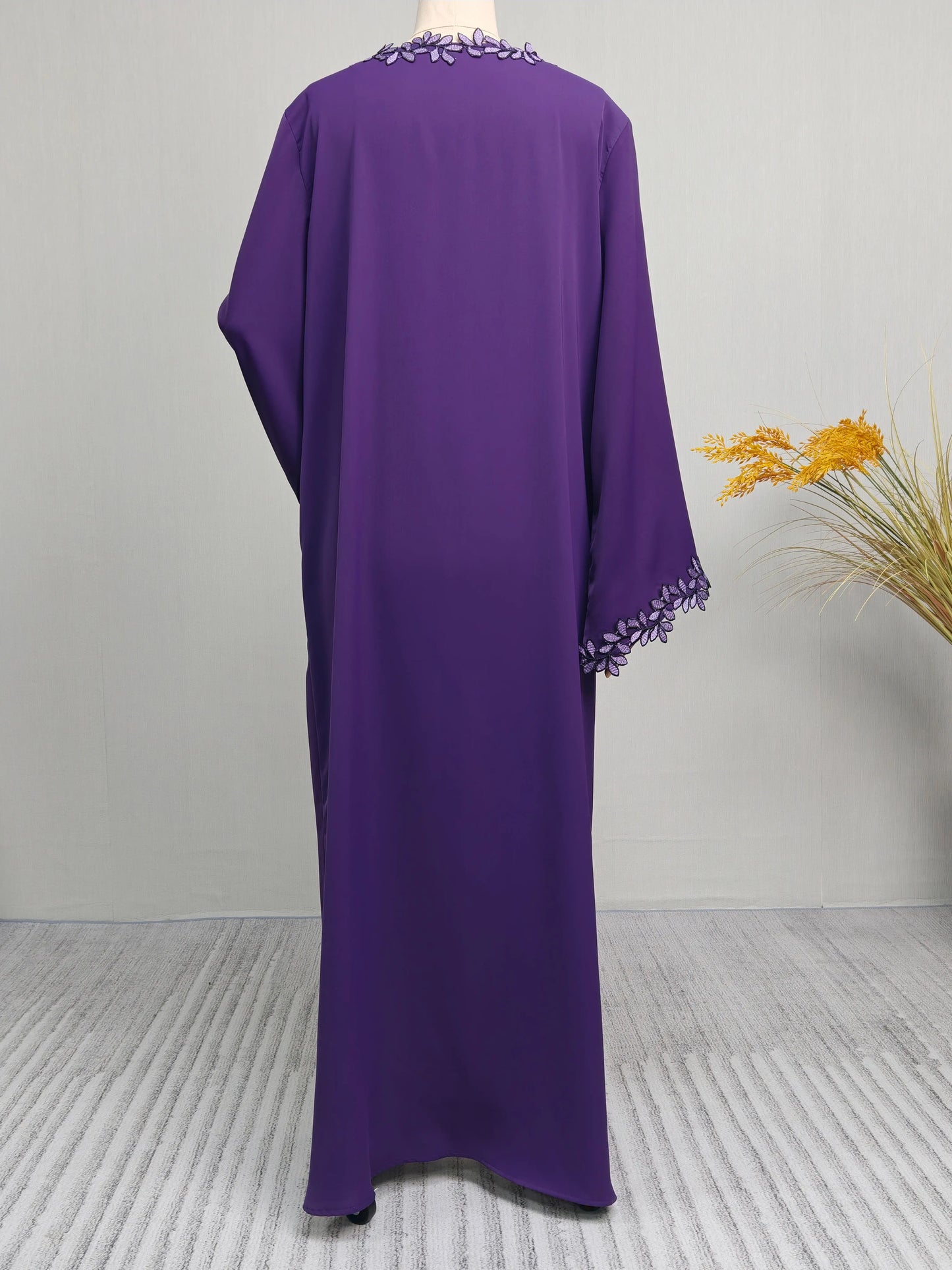 Abaya beige élégant de Dubaï pour femmes