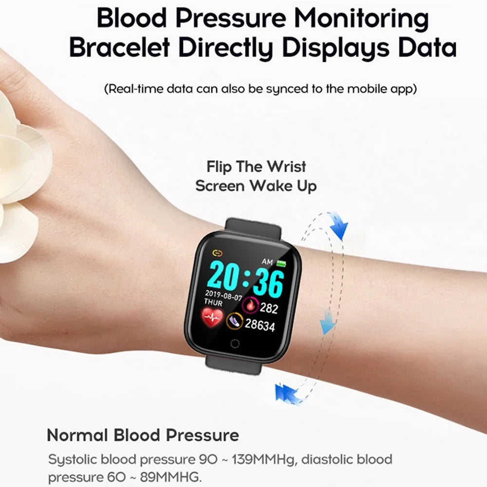 Montre-bracelet connectée pour hommes et femmes,