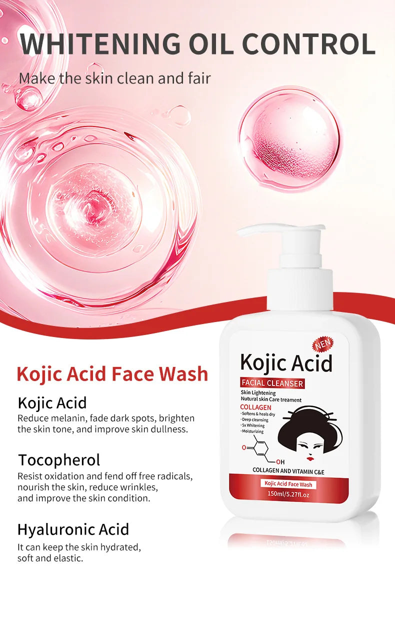 Nettoyant visage à l'acide kojique 150 ml