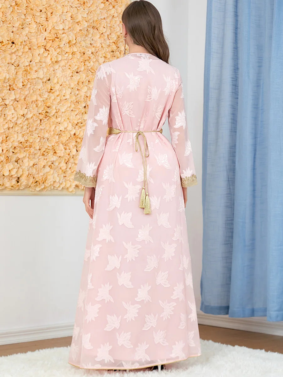 Abaya Dubai-Robe de luxe pour femmes, Caftan Marocain Maxi