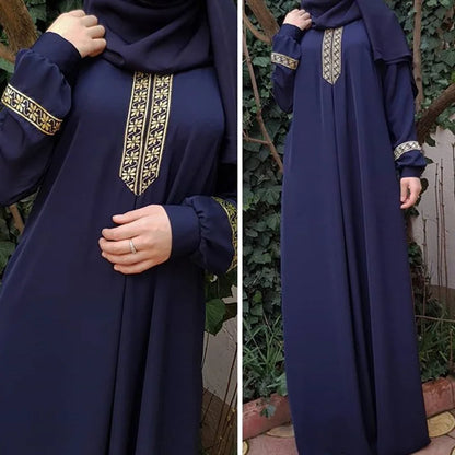 Abaya musulman Style ethnique imprimé