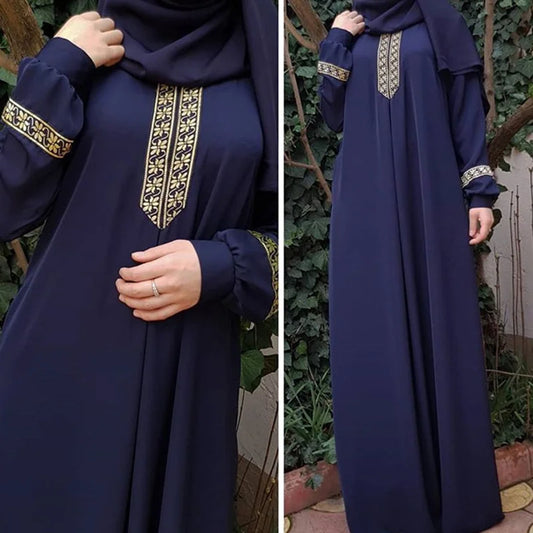Abaya musulman Style ethnique imprimé