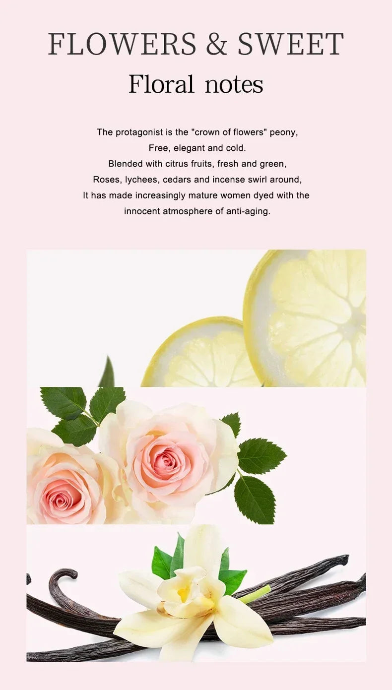 Parfum de phéromone féminin séduisant romantique