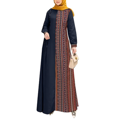 ZANZEA-Robe Maxi à Manches sulf pour Femme, Hijab, Col Rond