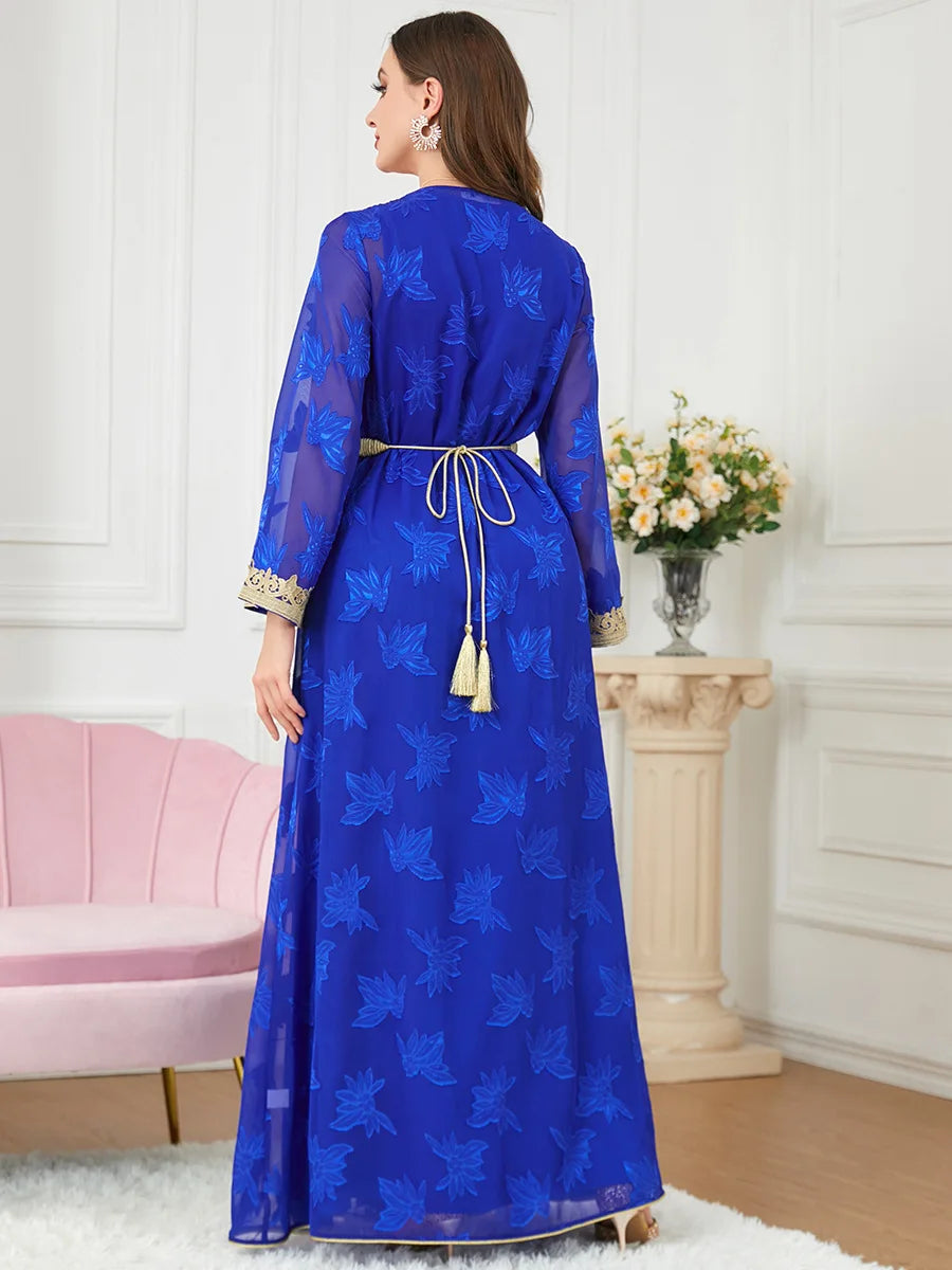 Abaya Dubai-Robe de luxe pour femmes, Caftan Marocain Maxi