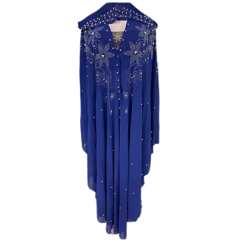 Abaya marocain caftan dubaï robe Maxi à capuche manches chauve-souris