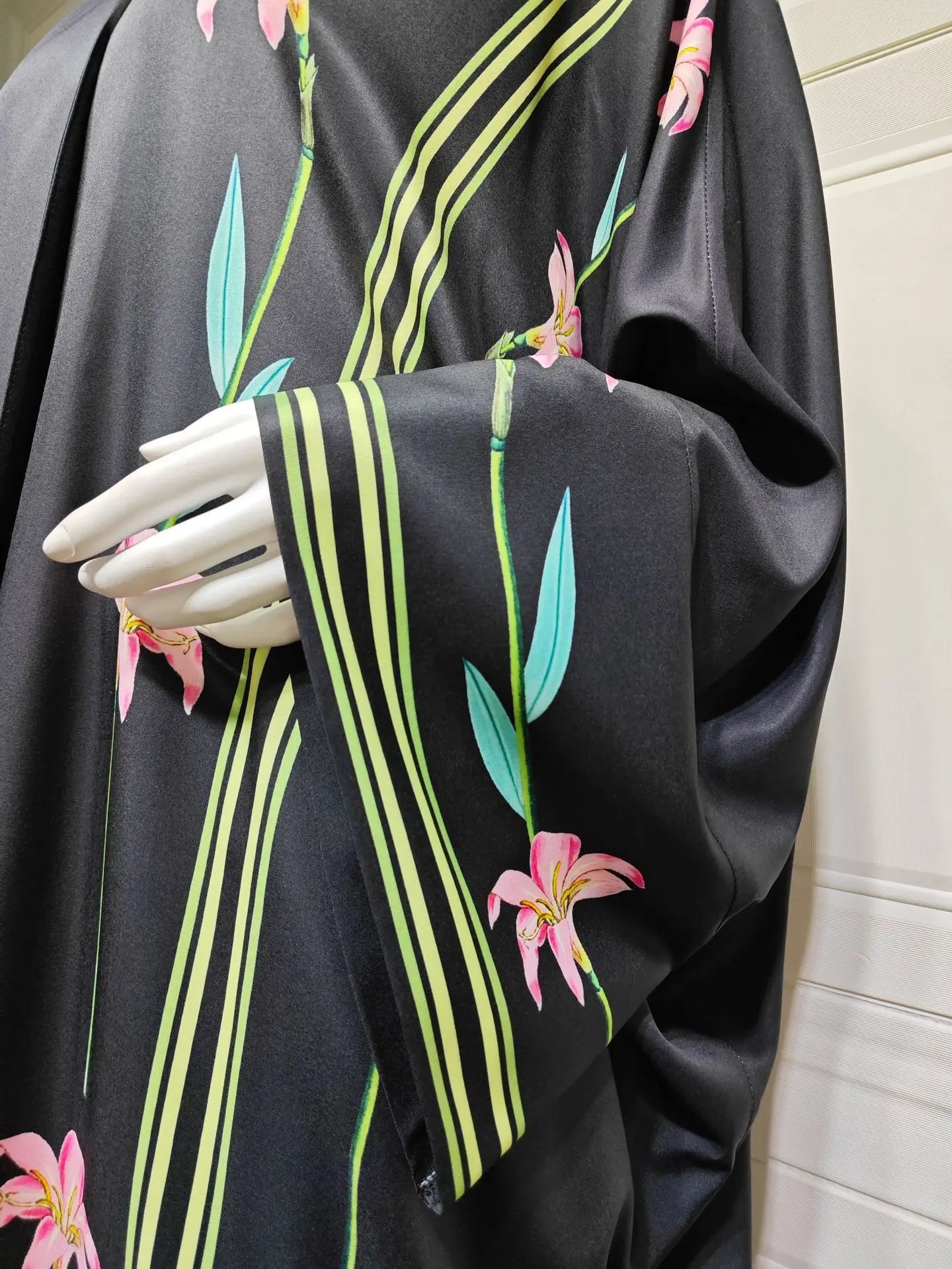 Abaya écharpe imprimé musulman Cardigan robes Abayas caftan