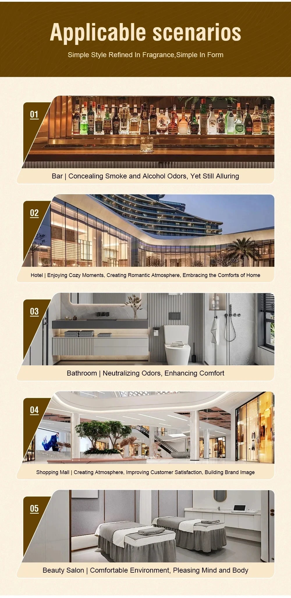 Hôtel Burj Al Arab 100ml pur plante Extrat chambre huile essentielle pour diffuseur