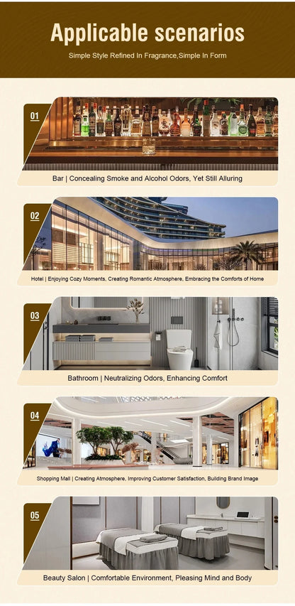 Hôtel Burj Al Arab 100ml pur plante Extrat chambre huile essentielle pour diffuseur