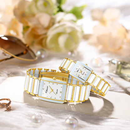 CHENXI 104A Top marque de luxe Couple montre hommes et femmes Imitation bracelet en céramique exquise Date montres relojes para damas