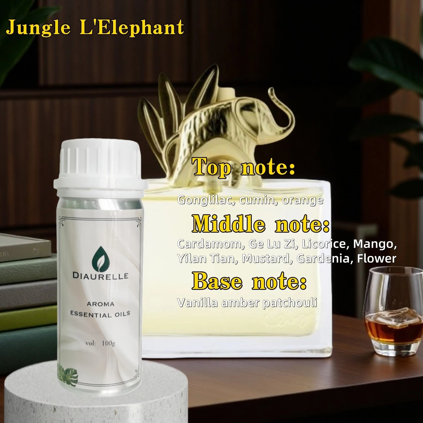 Hôtel Burj Al Arab 100ml pur plante Extrat chambre huile essentielle pour diffuseur