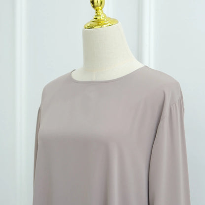 Robe Abaya de luxe cloutée pour femmes, modeste ornée de cristaux