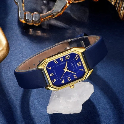 Mode de luxe Carré Femmes Montres Marque Dames Quartz Montre