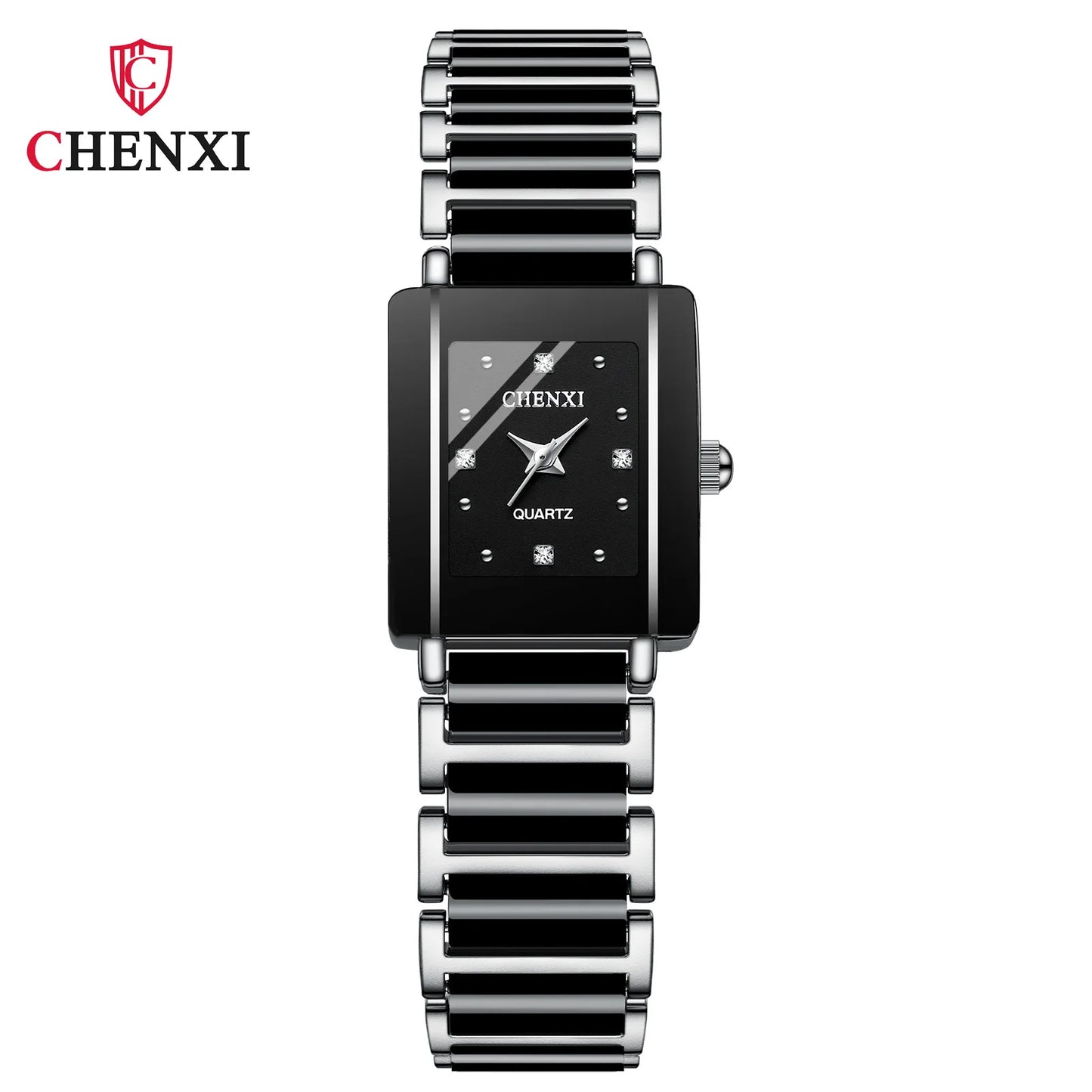 CHENXI 104A Top marque de luxe Couple montre hommes et femmes Imitation bracelet en céramique exquise Date montres relojes para damas