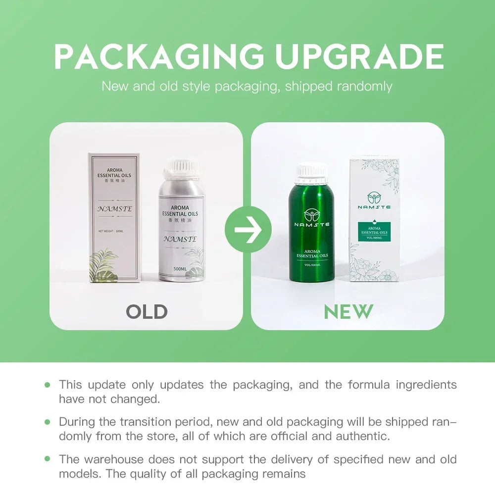 Namste huiles aromatiques 500ML plante Pure parfum de luxe arôme huiles essentielles