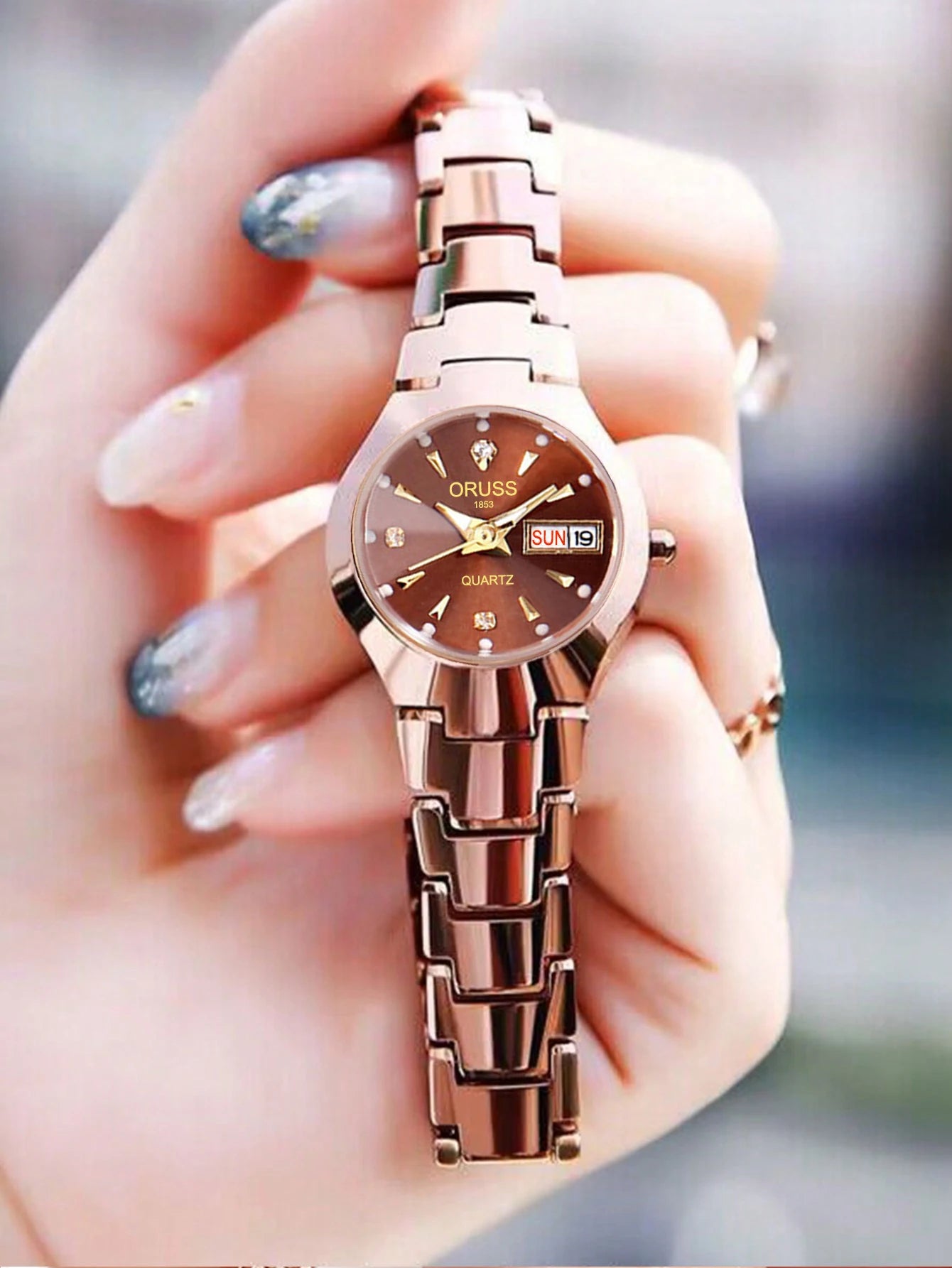 ORUSS-Montre de couple étanche pour hommes et femmes, quartz
