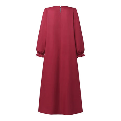 Femmes élégant imprimé fleuri Robe Maxi musulmane Abaya ZANZEA
