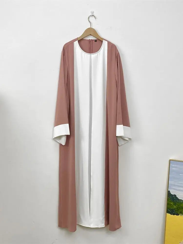 Abaya dubaï luxe épissage faux deux pièces caftan Marocain