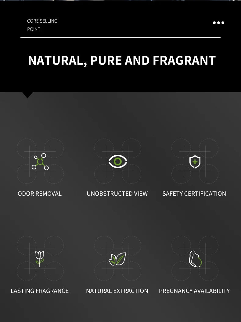 Un parfum de voiture pour les accessoires d'intérieur automobile