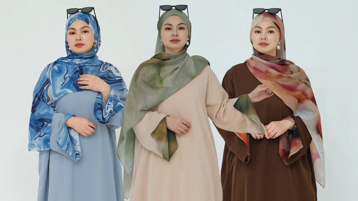 Robe modeste élégant dubaï Hijab Abaya 2025