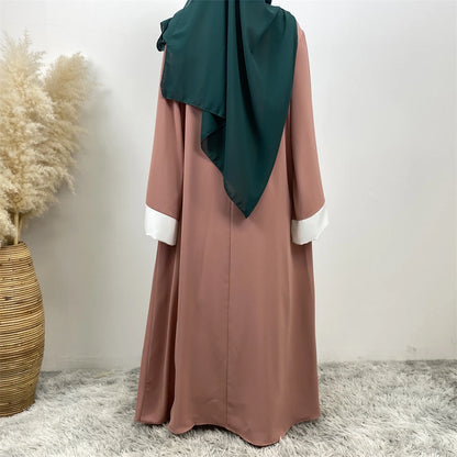 Abaya dubaï luxe épissage faux deux pièces caftan Marocain