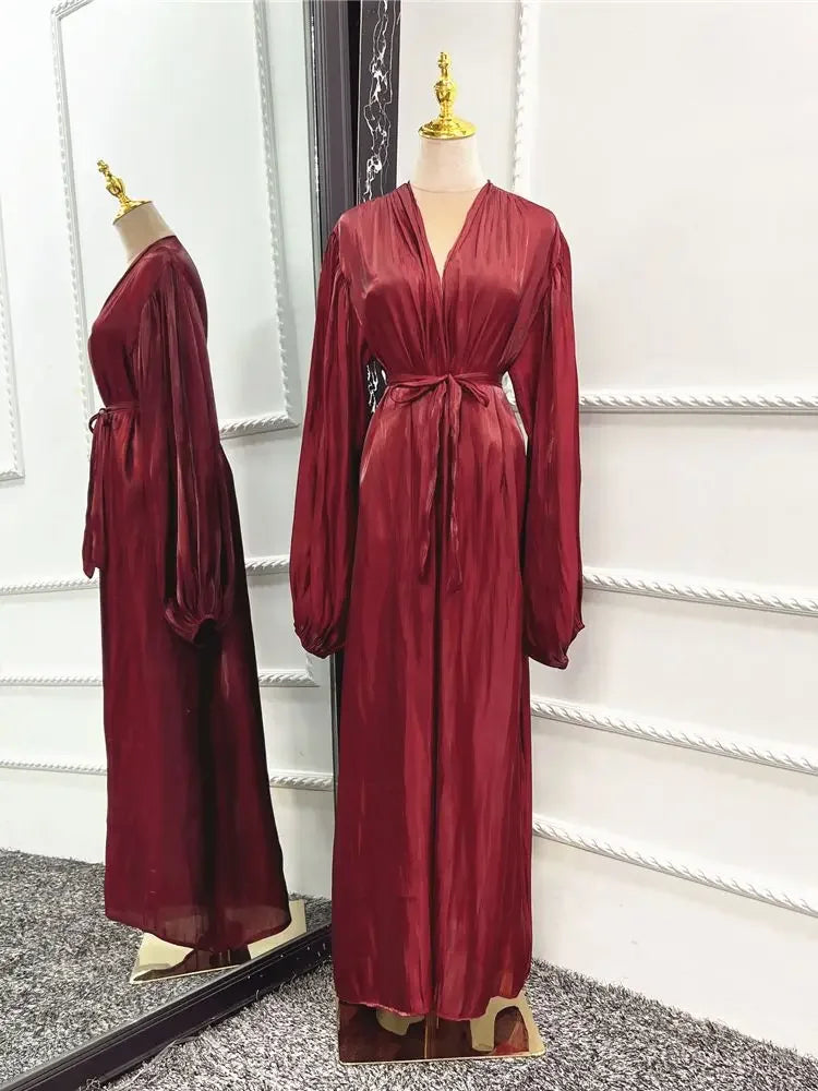 Abayas caftan pour femmes, robe longue kimono, cardigan, Dubaï, Turquie