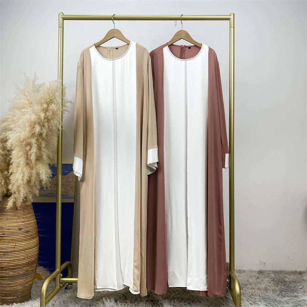 Abaya dubaï luxe épissage faux deux pièces caftan Marocain